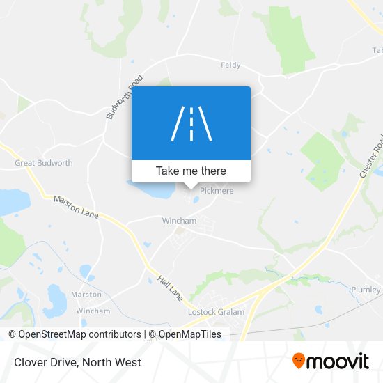Clover Drive map