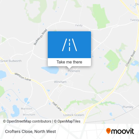Crofters Close map