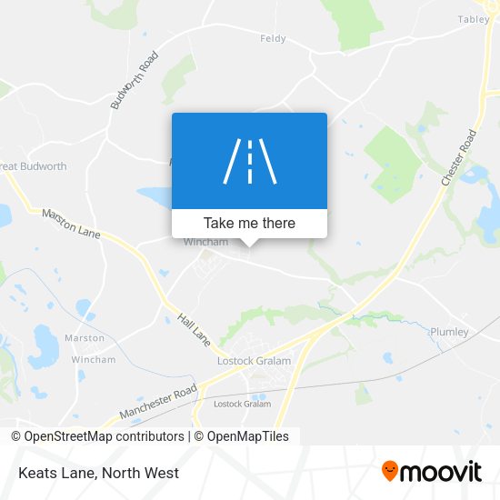 Keats Lane map