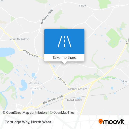Partridge Way map