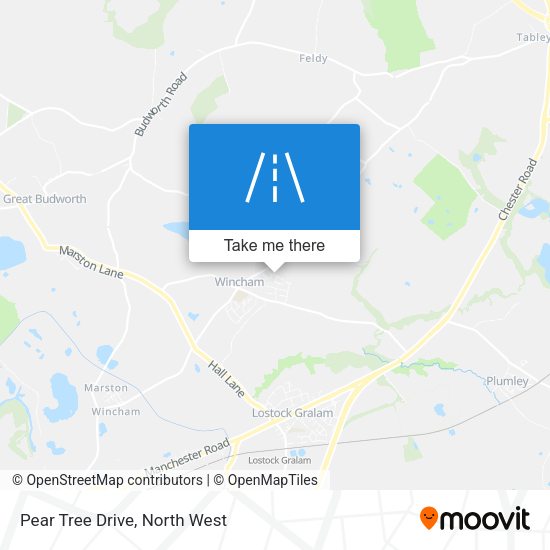 Pear Tree Drive map
