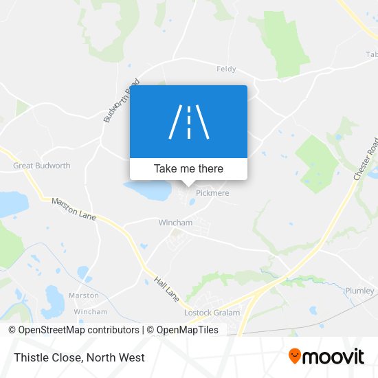 Thistle Close map