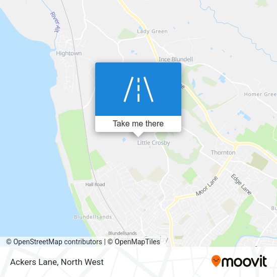 Ackers Lane map