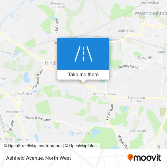 Ashfield Avenue map