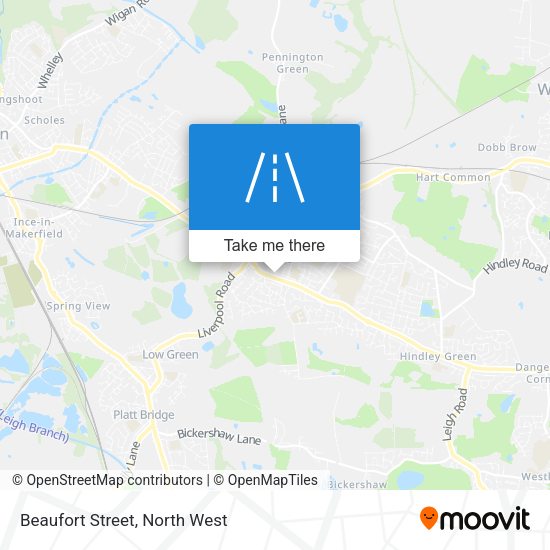 Beaufort Street map