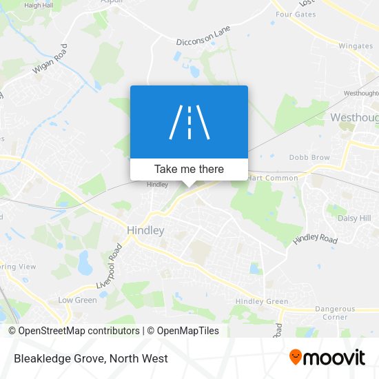 Bleakledge Grove map