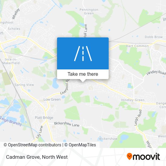 Cadman Grove map