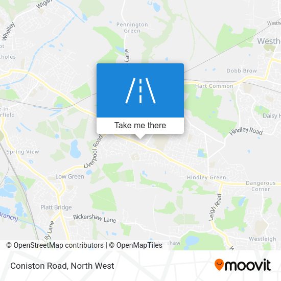 Coniston Road map
