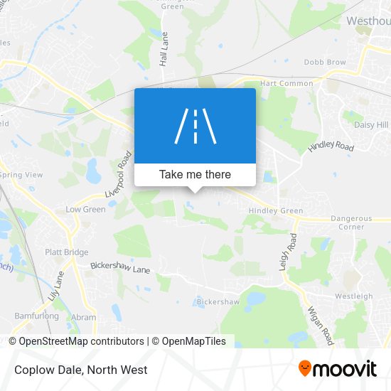 Coplow Dale map