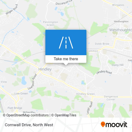 Cornwall Drive map