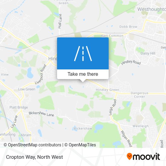 Cropton Way map