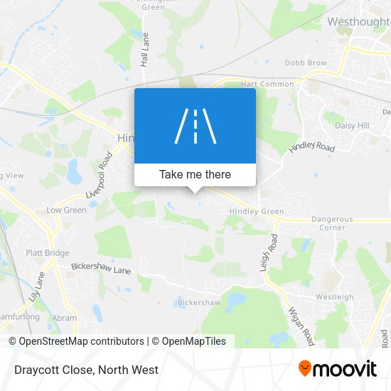 Draycott Close map