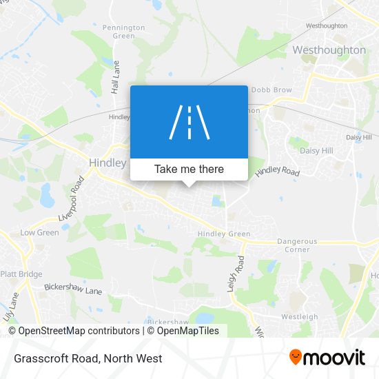 Grasscroft Road map
