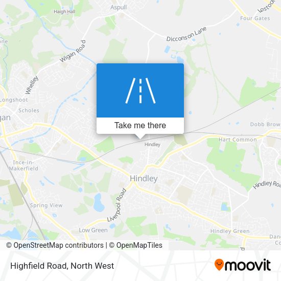 Highfield Road map