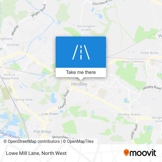 Lowe Mill Lane map