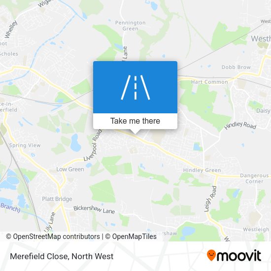 Merefield Close map