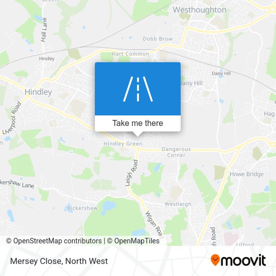 Mersey Close map