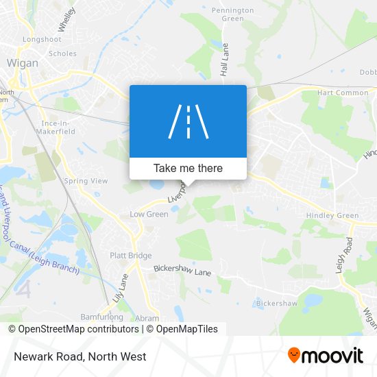 Newark Road map