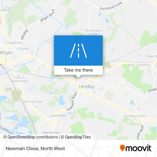 Newman Close map
