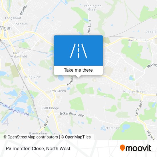 Palmerston Close map