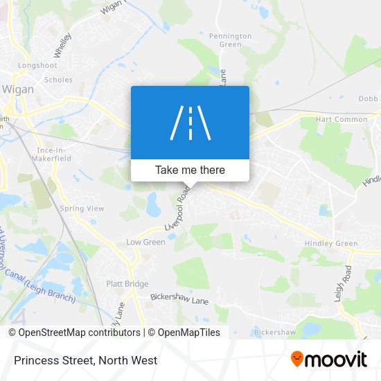 Princess Street map