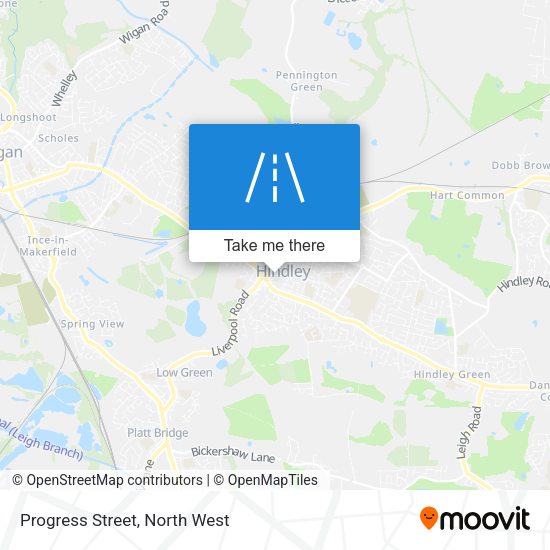 Progress Street map