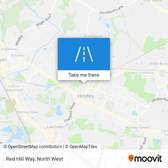 Red Hill Way map