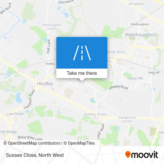 Sussex Close map
