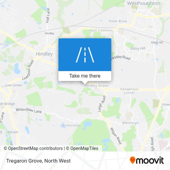 Tregaron Grove map