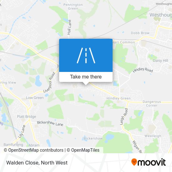 Walden Close map