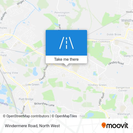 Windermere Road map