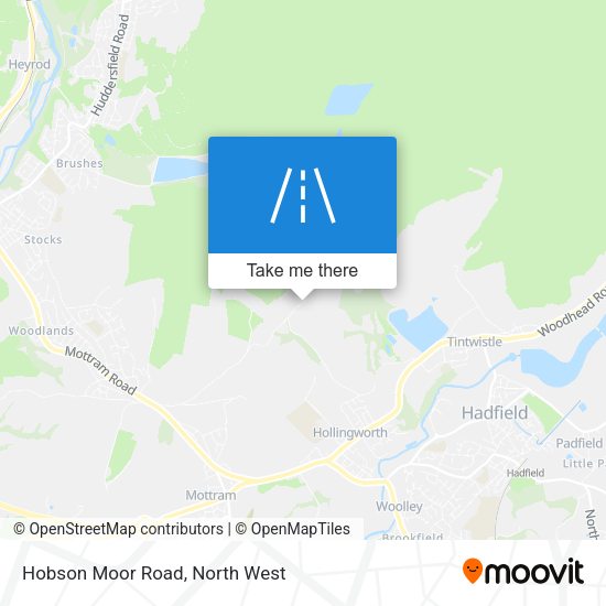 Hobson Moor Road map
