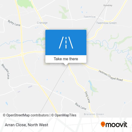 Arran Close map