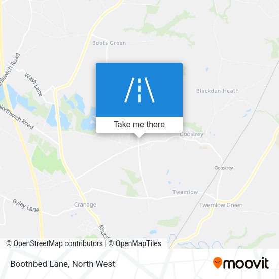 Boothbed Lane map
