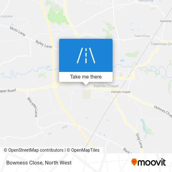 Bowness Close map