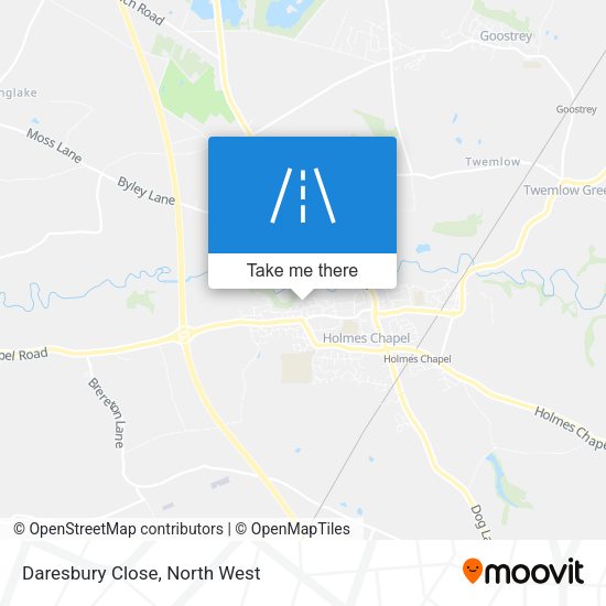 Daresbury Close map