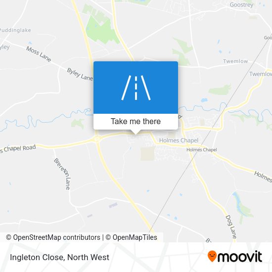 Ingleton Close map