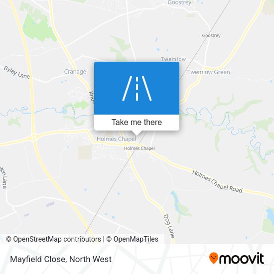 Mayfield Close map