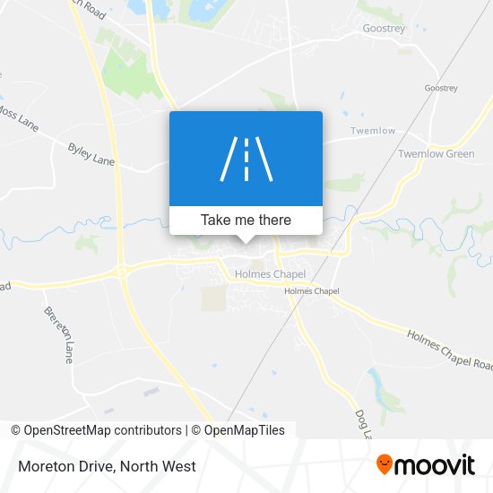 Moreton Drive map