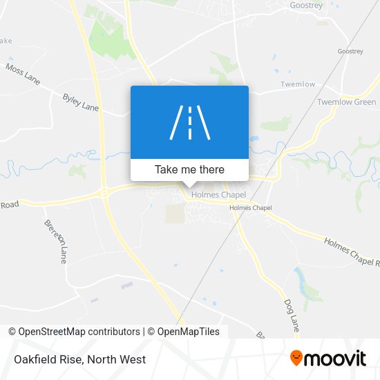 Oakfield Rise map