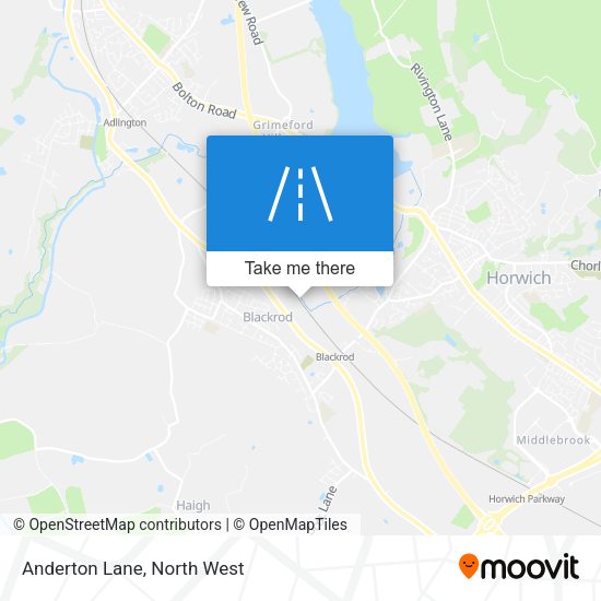 Anderton Lane map