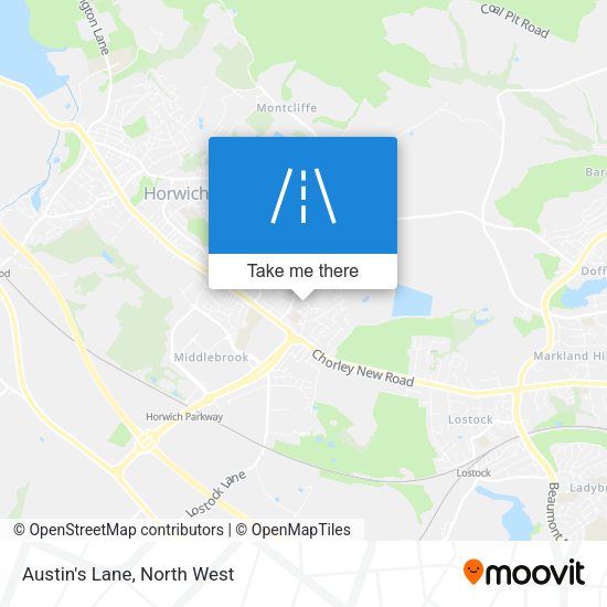 Austin's Lane map