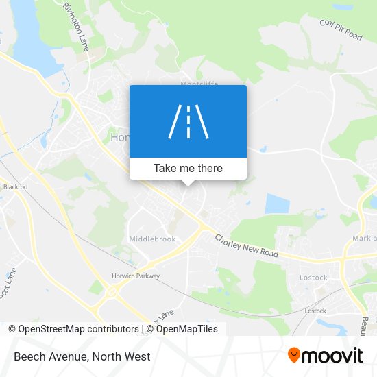 Beech Avenue map