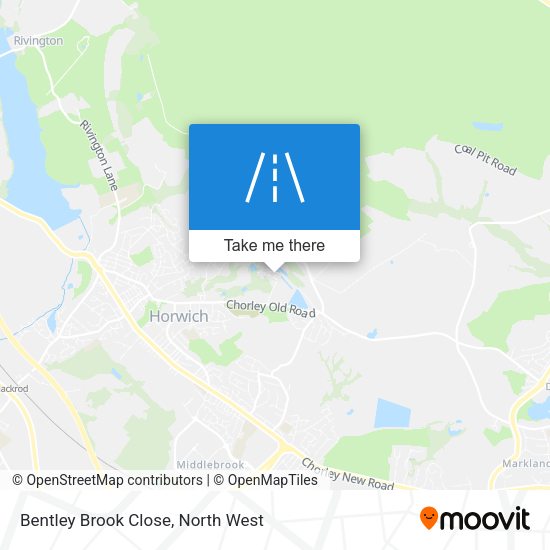 Bentley Brook Close map
