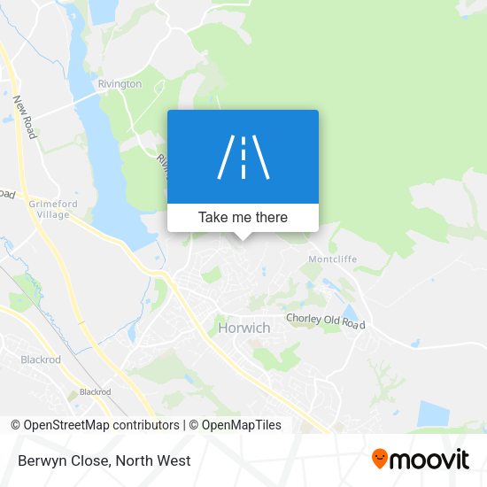 Berwyn Close map