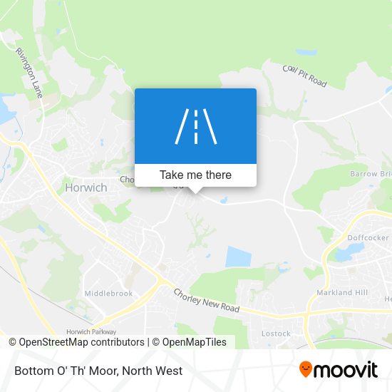 Bottom O' Th' Moor map