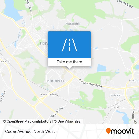 Cedar Avenue map