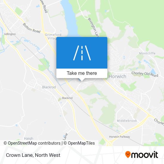 Crown Lane map