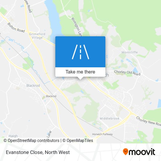 Evanstone Close map