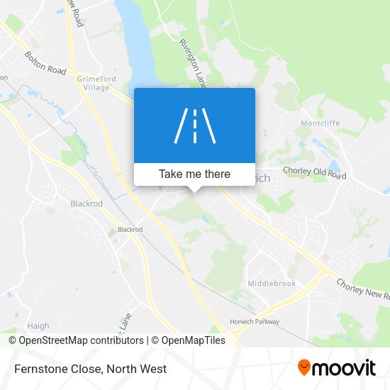 Fernstone Close map